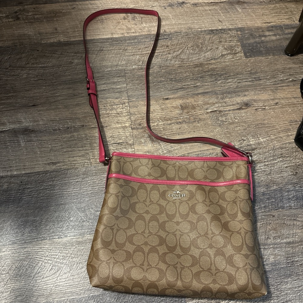Coach Brown and Pink Women's Bag